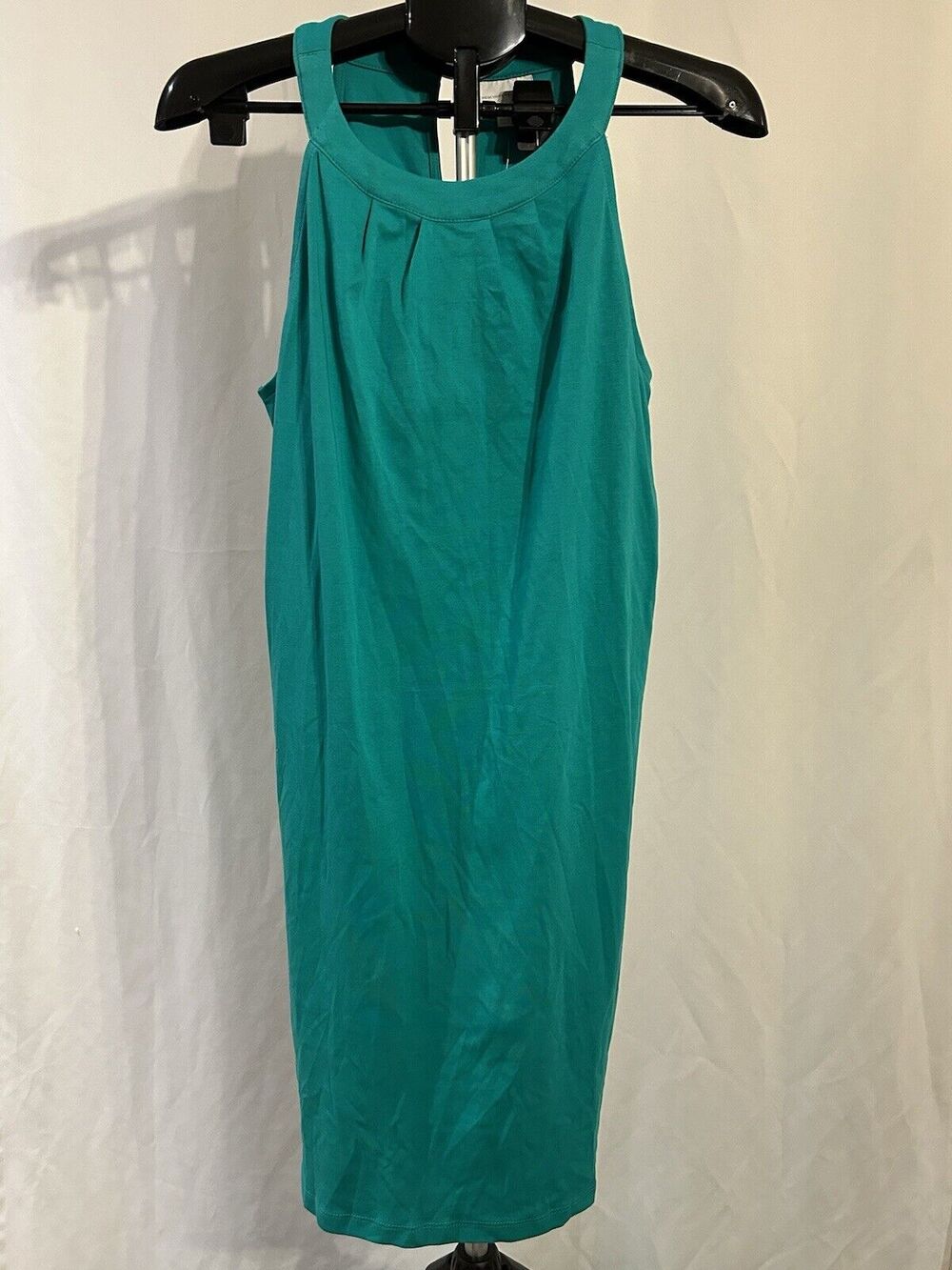 NWT New York & company Women's size M Teal Halter Shift Dress